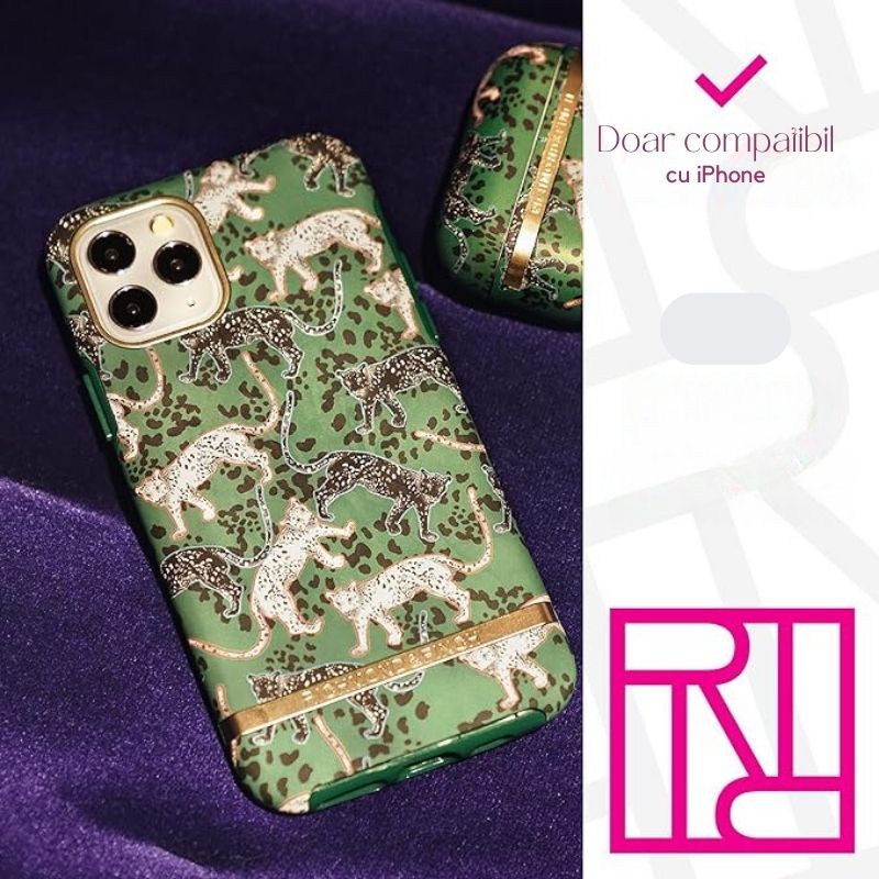 Husa Originala Richmond & Finch Iphone 13 Pro Max -Green Leopard